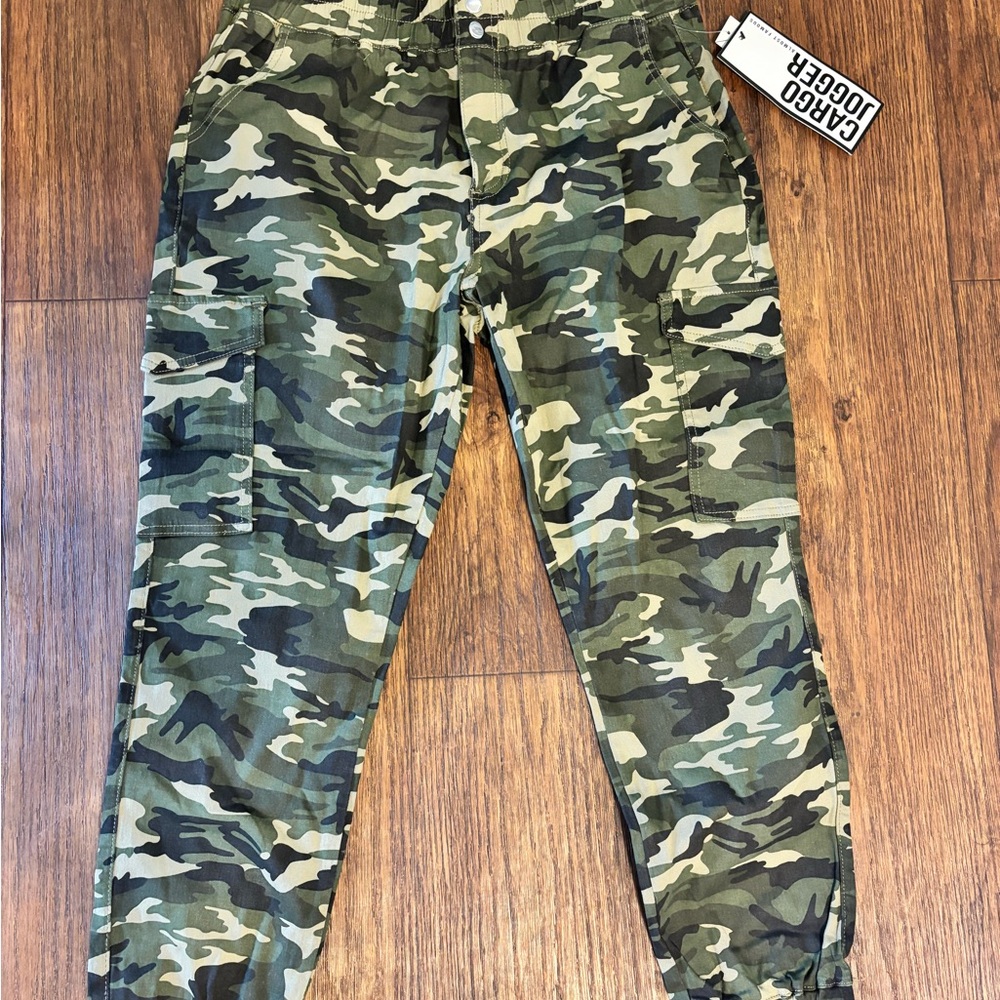 Camo Cargo Jogger Pants